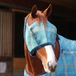 Kensington Fleece Fly Mask Made Exclusively For SmartPak -Lemieux Store 12290 oceanbreeze 1