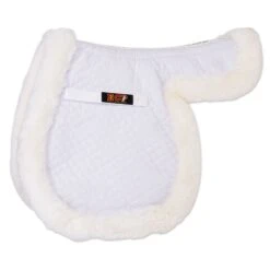 Equine Comfort Products Sheepskin Contour Pad 9 Equine Comfort Products Sheepskin Contour Pad -Lemieux Store 14495 cc white