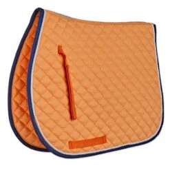 SmartPak Deluxe Medium Diamond AP Saddle Pad - Clearance! -Lemieux Store 19502 melonnavywhite 15636