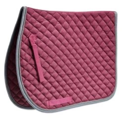 SmartPak Deluxe Medium Diamond AP Saddle Pad -Lemieux Store 19502 merlot charcoal 8974