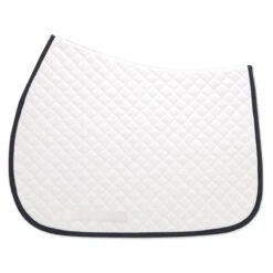 SmartPak Classic Lite White AP Saddle Pad -Lemieux Store 19504 navytrim
