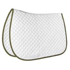 SmartPak Classic Lite White AP Saddle Pad -Lemieux Store 19504 whiteoakmoss 5924