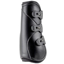 EquiFit D-Teq Open Front Boots -Lemieux Store 21386 blackostrich inside silo