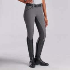 Piper Classic Low-Rise Breeches By SmartPak - Full Seat -Lemieux Store 22487 charcoal 7468