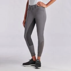Piper Classic Low-Rise Breeches By SmartPak - Full Seat -Lemieux Store 22487 charcoal 7482