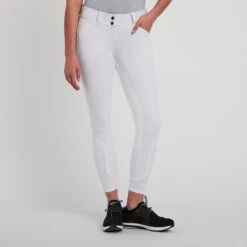 Piper Classic Low-Rise Breeches By SmartPak - Full Seat -Lemieux Store 22487 white 3