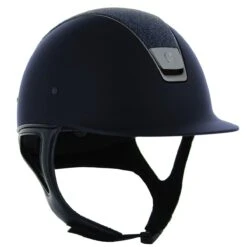 Samshield Shadowmatt Crystal Fabric Top Helmet -Lemieux Store 22555 navy silo fixed