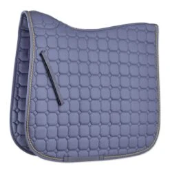 SmartPak Deluxe Octagon & Diamond Dressage Saddle Pad 18 SmartPak Deluxe Octagon & Diamond Dressage Saddle Pad -Lemieux Store 24136 waterlilygoldsilver 15658