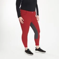 Hadley Mid-Rise Breeches By SmartPak - Full Seat 22 Hadley Mid-Rise Breeches By SmartPak - Full Seat -Lemieux Store 24690 passionred 2206 1