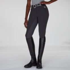 Piper Winter Softshell Breeches By SmartPak - Full Seat -Lemieux Store 24846 charcoal bom 0217