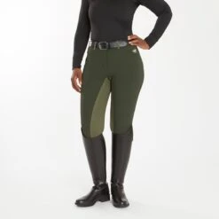 Piper Winter Softshell Breeches By SmartPak - Full Seat -Lemieux Store 24846 darkolive 1