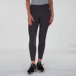 Piper Winter Softshell Breeches By SmartPak - Knee Patch - Clearance! -Lemieux Store 24847 charcoal bom 0239