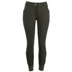 Piper Winter Softshell Breeches By SmartPak - Knee Patch - Clearance! -Lemieux Store 24847 darkolive front