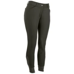 Piper Winter Softshell Breeches By SmartPak - Knee Patch - Clearance! -Lemieux Store 24847 darkolive right