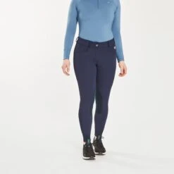 Piper Winter Softshell Breeches By SmartPak - Knee Patch -Lemieux Store 24847 navy 3