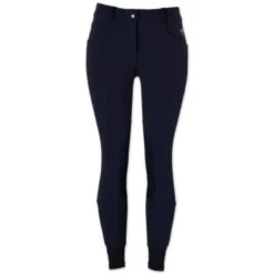 Piper Winter Softshell Breeches By SmartPak - Knee Patch - Clearance! -Lemieux Store 24847 navy front