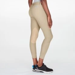 Piper Classic Show Low-Rise Breeches By SmartPak - Knee Patch -Lemieux Store 25633 tan boma 1588