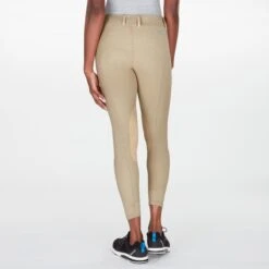 Piper Classic Show Low-Rise Breeches By SmartPak - Knee Patch -Lemieux Store 25633 tan boma 1590