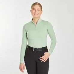 Hadley SunShield Long Sleeve 1/4 Zip By SmartPak - Clearance! 11 Hadley SunShield Long Sleeve 1/4 Zip By SmartPak - Clearance! -Lemieux Store 25903 lightfern 1