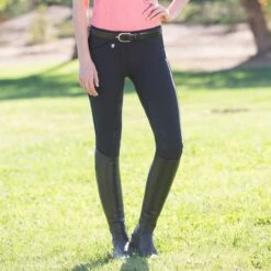 Horze Grand Prix Silicone Grip Full Seat Breech -Lemieux Store 26193 black model