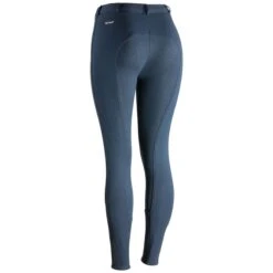 Horze Active Silicone Grip Full Seat Breeches -Lemieux Store 26195 peacoatblue back