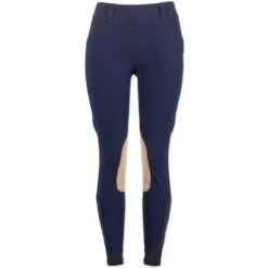 Piper Tan Patch Low-Rise Side Zip Breeches By SmartPak -Lemieux Store 27140 navy front