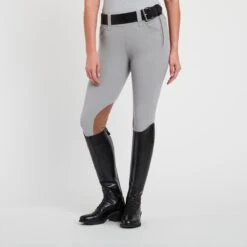 Piper Tan Patch Low-Rise Side Zip Breeches By SmartPak -Lemieux Store 27140 warmgreytan 1