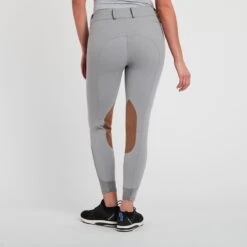 Piper Tan Patch Low-Rise Side Zip Breeches By SmartPak -Lemieux Store 27140 warmgreytan 4