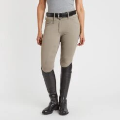 Horze Grand Prix Thermo Silicone Full Seat Breeches - Clearance! -Lemieux Store 27554 roastedcashew 12554