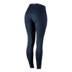 Horze Daniela Women's Silicone Full Seat Breeches -Lemieux Store 28936 navy back
