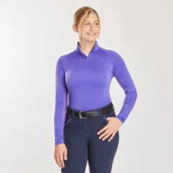 Piper SmartCore™ Long Sleeve ¼ Zip Sun Shirt- Clearance! -Lemieux Store 29332 darkiris 1