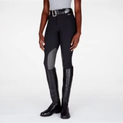 Kerrits Petite Crossover II Knee Patch Breech -Lemieux Store 31342 black 1 1