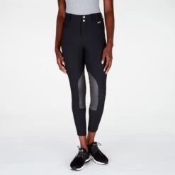 Kerrits Petite Crossover II Knee Patch Breech -Lemieux Store 31342 black 2 1