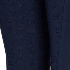 Piper Knit Mid-Rise Boot Cut Breeches By SmartPak - Full Seat -Lemieux Store 31464 navy dt