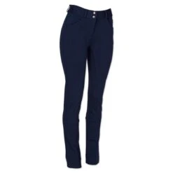 Piper Knit Mid-Rise Boot Cut Breeches By SmartPak - Full Seat -Lemieux Store 31464 navy right