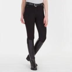 Piper Knit Mid-Rise Breeches By SmartPak - Full Seat -Lemieux Store 31469 black 1207