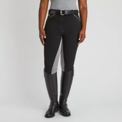 Piper Original High-Rise Breeches By SmartPak - Full Seat -Lemieux Store 31471 blackwarmgrey 10870