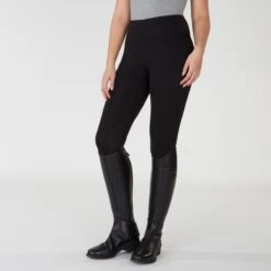 Horseware Ireland Horseware Silicone Riding Tights - Knee Patch -Lemieux Store 32204 black 4