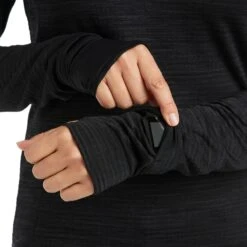 Ariat Gridwork 1/4 Zip Baselayer -Lemieux Store 32207 black dt