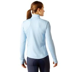 Ariat Gridwork 1/4 Zip Baselayer -Lemieux Store 32207 cotedazure 3