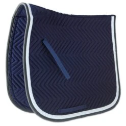 SmartPak Classic Chevron Dressage Saddle Pad -Lemieux Store 32450 navywhitecharcoal 2