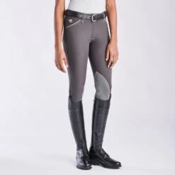 Piper Evolution Breeches By SmartPak - Knee Patch - Clearance! -Lemieux Store 33063 dark chocolate tan bom1376 2