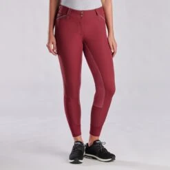 Piper Evolution Breeches By SmartPak - Full Seat -Lemieux Store 33064 merlot charcoal 7700