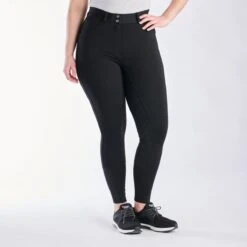 Piper Knit High-Rise Breeches By SmartPak - Full Seat -Lemieux Store 33073 black 3410