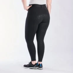 Piper Knit High-Rise Breeches By SmartPak - Full Seat -Lemieux Store 33073 black 3416