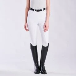 Piper Knit High-Rise Breeches By SmartPak - Full Seat -Lemieux Store 33073 white bom1631
