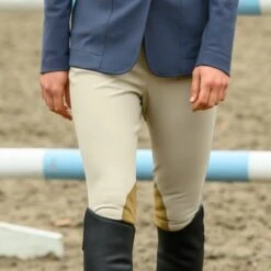 RJ Classics Anna Mid-rise Knee Patch Breech -Lemieux Store 33197 sand lifestyle