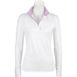 RJ Classics Maddie Long Sleeve Show Shirt W/ 37.5 Temperature Regulating Technology - Clearance -Lemieux Store 33198 purplestripe 1
