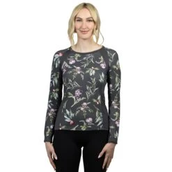 Kastel Signature Crew Neck Long Sleeve Sun Shirt - Clearance! -Lemieux Store 33200 asphaltartichokebotanical 1