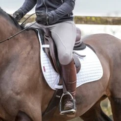 LeMieux ProSport Cotton GP Square Saddle Pad -Lemieux Store 33265 white lifestyle 2
